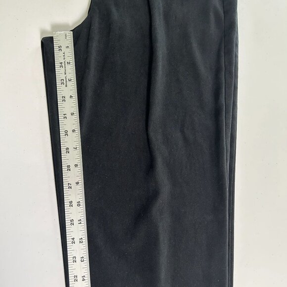 Talbots Pants Womens Size Petite 8 8P Black Straight Leg Velour Stretch Casual - Picture 10 of 13